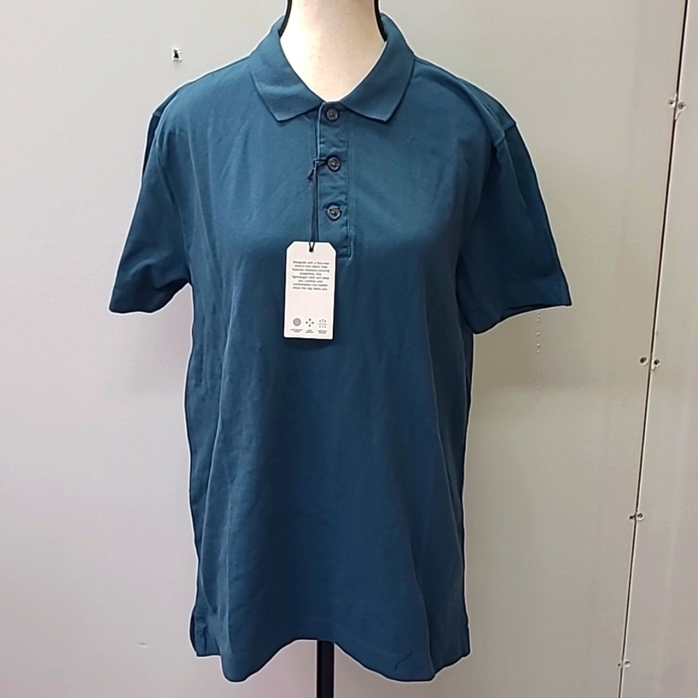 Abercrombie & Fitch Size M Blue Polo T-Shirt